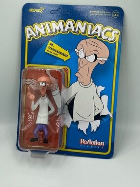 Super7 Animaniacs Dr. Scratchansniff ReAction Action Figure Unpunched NIP